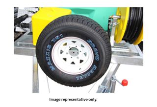 Spare wheel & tyre with mounting bracket