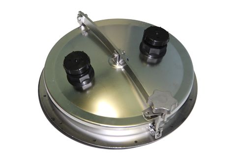 455mm stainless steel hinged lid