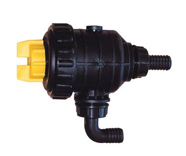 Suction filter with shut off valve