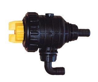 Suction filter with shut off valve