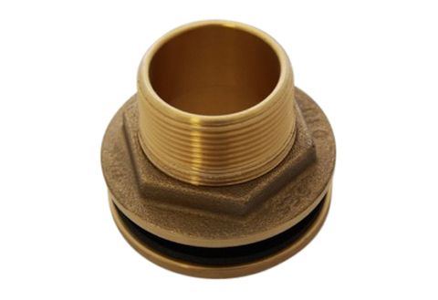 1 1/4 inch brass tank fitting