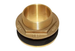 1 1/2 inch brass tank fitting