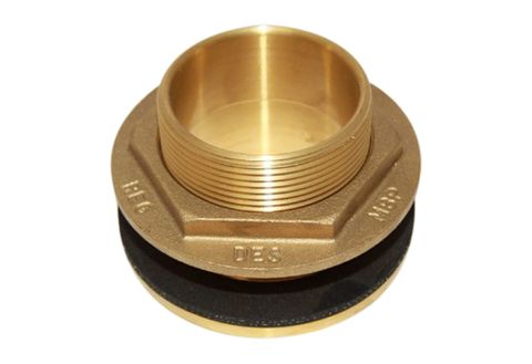 2 inch brass tank fitting