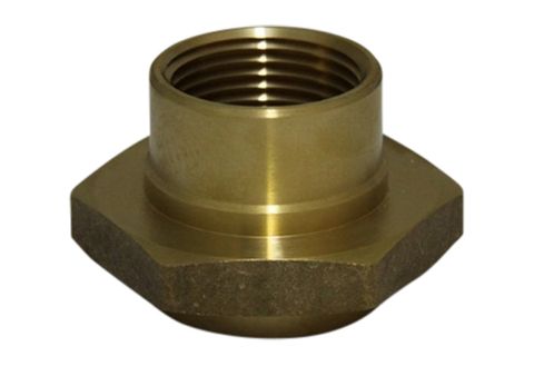 Swivel end brass nut for hose reel