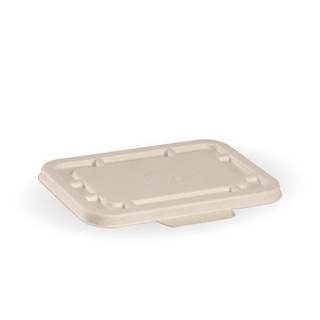 Biopak Cane Takeaway Base Lid 500/600ml Natural Slv 125