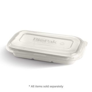 Biopak Takeaway Base Lid 750/1000ml PET Clear Slv 50