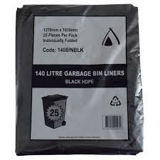 Garbage Bag 140L Black Ctn 200