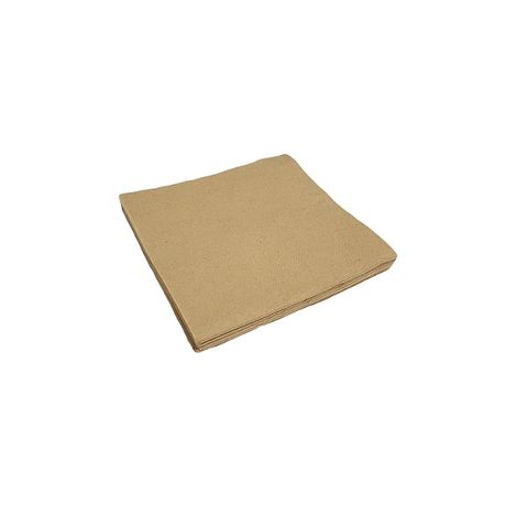 Lunch Napkin Brown 1ply Pkt 500