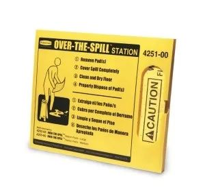 Rubbermaid Over The Spill Station Pad Tablet 25 Pads