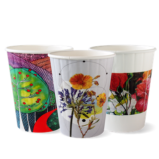 Biopak Double Wall Hot Cup Art Series 12oz Slv 40