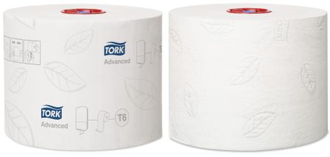 Tork Mid-size Toilet Roll 2ply Advanced T6 Ctn 27