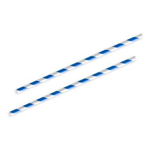 Future Friendly Straw Regular Blue Stripe Pkt 250