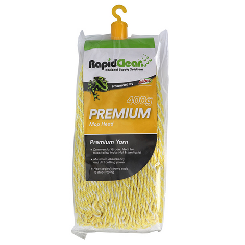 Mop Head Rapidclean Premium Yellow 400grm