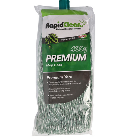 Mop Head Rapidclean Premium Green 400grm