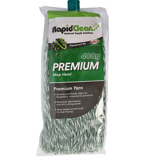 Mop Head Rapidclean Premium Green 400grm