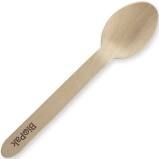 Biopak Spoon Wood 16cm Slv 100