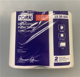 Tork Ultra Absorbent Kitchen Paper Towel 156 sheets per Roll Ctn 8