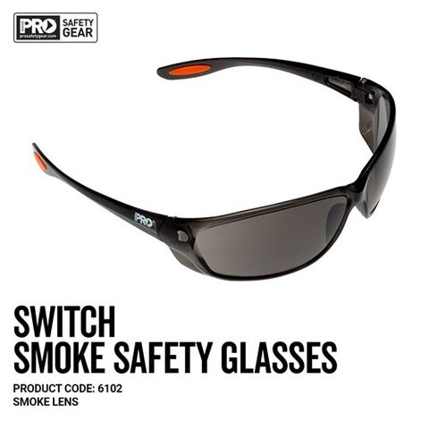 Paramount Pro Choice Safety Gear Switch Smoke Safety Glasses