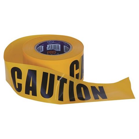 Paramount Pro Choice Safety Gear Barricade Tape - 100m x 75mm CAUTION Print