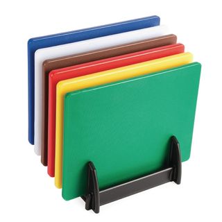Uropa Hygiplas Standard Low Density Chopping Board Pack Set of 6