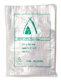 Choc Top Bags – 230 X 150 MM 50UM LDPE Bags (9X6") 1000 ctn