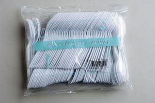 Spork Plastic White Pkt 100