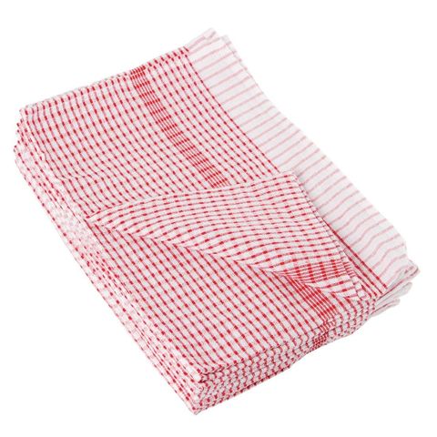 Vogue Wonderdry Red Tea Towels Pack10