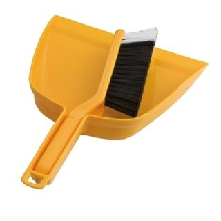 Dust Pan & Brush Oates Yellow B-10207-Y