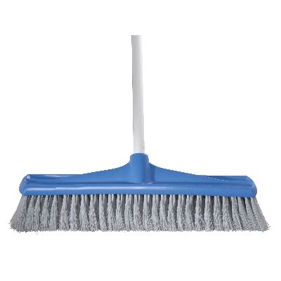 Broom Jumbo Indoor Blue with Handle 450mm  B-12134B