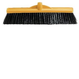 Broom Medium Stiff 450mm Yellow Head Only B-12131