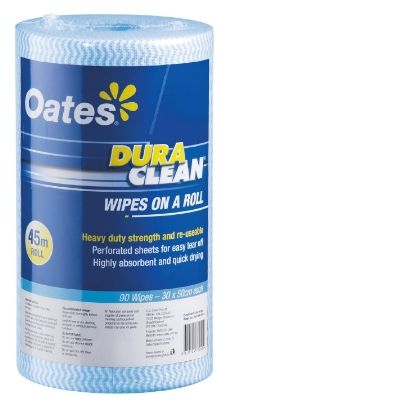 Wipe DuraClean roll Blue HD Pkt 20