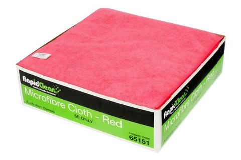 Microfibre Cloth Red RapidClean 65151 MF-020R