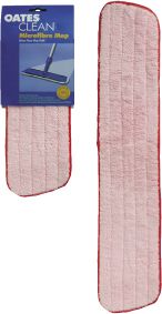 Mop Microfibre Flat Refill Red 60cm