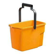 Bucket Rectangle General Purpose Yellow 9Lt