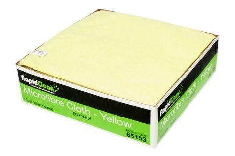 Microfibre Cloth Yellow RapidClean MF-020Y