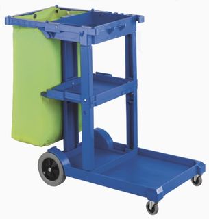 Janitor Cart Rapid Clean JC-175BL