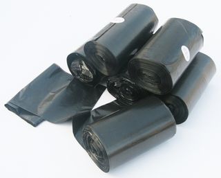 Garbage Bag 240Lt H/Duty Black Roll Perforated Ctn 100