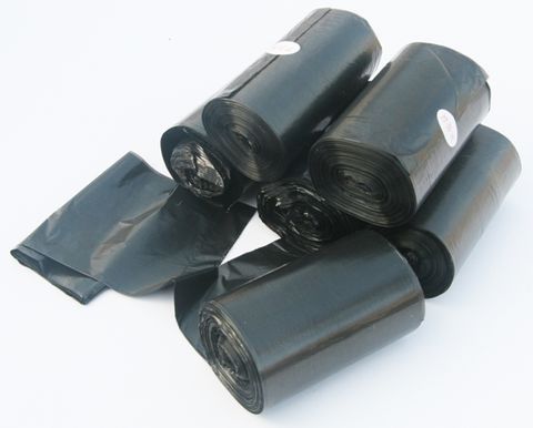 Garbage Bag 240Lt H/Duty Black Roll Perforated Ctn 100