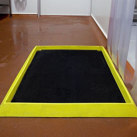 Sanitising Foot Bath Mat (Yellow/Blk) 800MM x 1000MM x 50MM