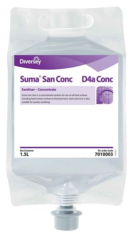 Suma San Conc D4A Concentrated Quaternary Sanitizer  1.5Lt