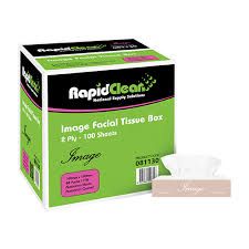 Facial Tissue Rapid Clean 2Ply 100 Sheet Ctn 48