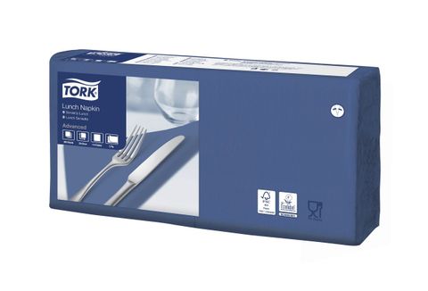 Tork Lunch Napkin Dark Blue 2P Quarterfold  Pkt 200