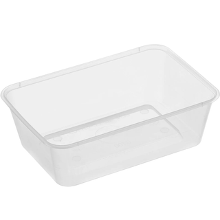 Genfac Container Rectangle 700ml Slv 50