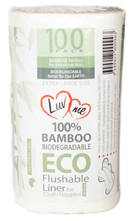 Luvme Bamboo Flushable Liners Roll 100