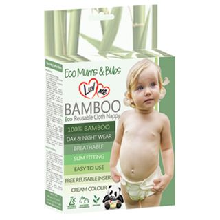 Luvme Bamboo Eco Reusable Cloth Nappy Pkt 8