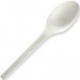 Biopak Spoon PLA 6" White Pkt 50