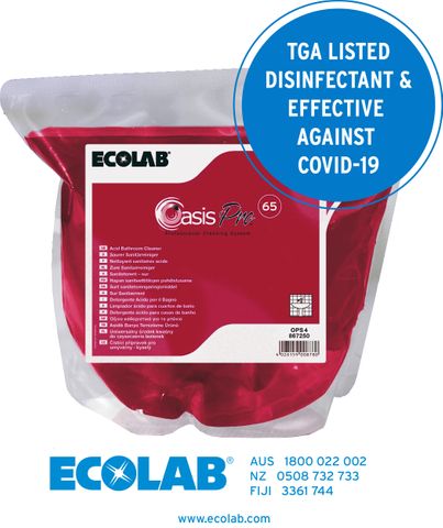 Ecolab Oasis Pro 66 Bathroom Cleaner/Disinfectant 2lt