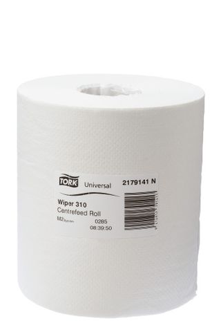 Tork Basic Paper Centrefeed Roll 1 ply Perforated M2 4 Rolls x 280mts
