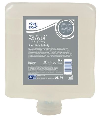 Deb Luxury 3 In 1 Hair & Body Shower Care 2Lt