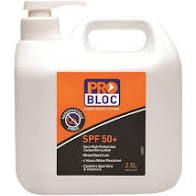 Sunscreen Pro Bloc 2.5 Litre Pump Bottle
